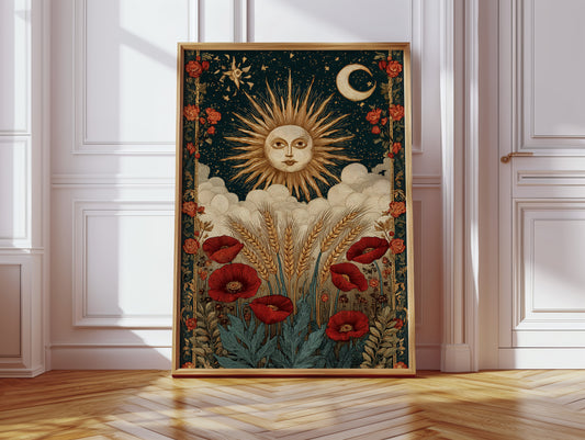 Harvest Beneath Celestial Gaze