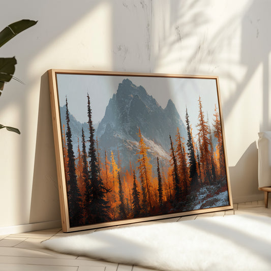 Autumn Fire Meets Mountain Frost