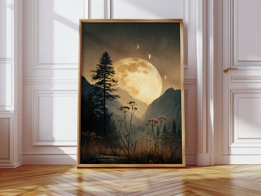 Moonlit Serenade Over Silent Valleys