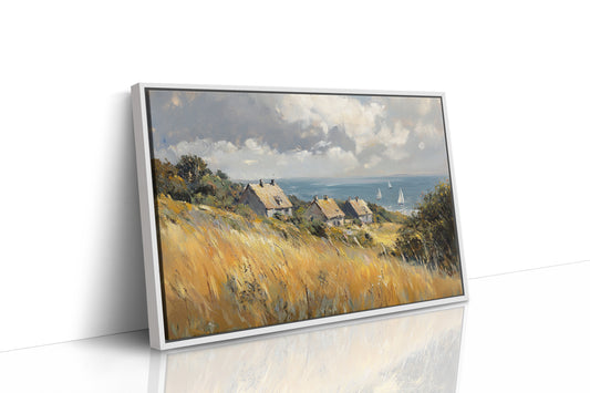 Sailboats Dance Past Golden Hills
