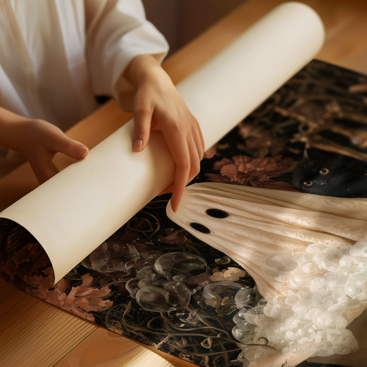 Boo ble Bath With A Side Of Judgment, rolled matte poster print