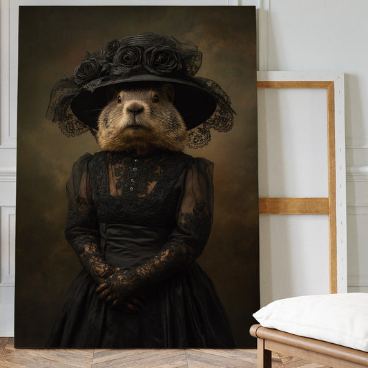 Elegant Rodent in Victorian Attire