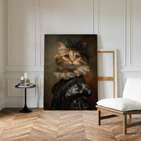 Regal Feline in Victorian Attire