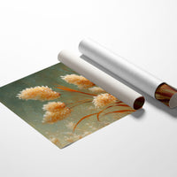 Pampas Plumes Against Sage Sky