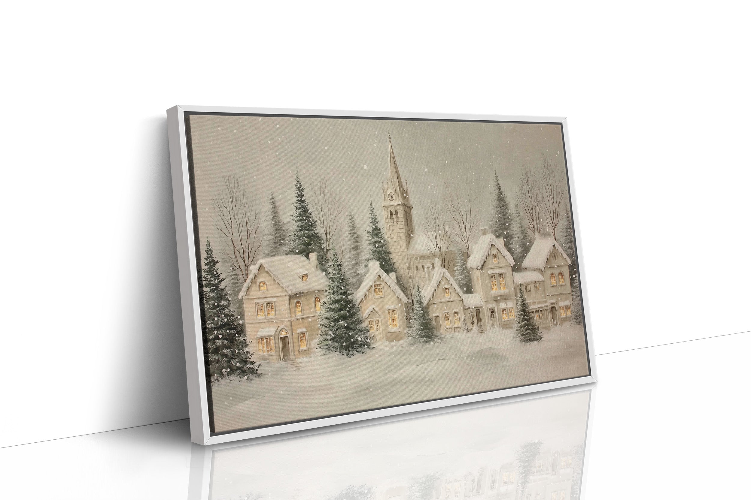 Snow Falls On Silent Chapel Street