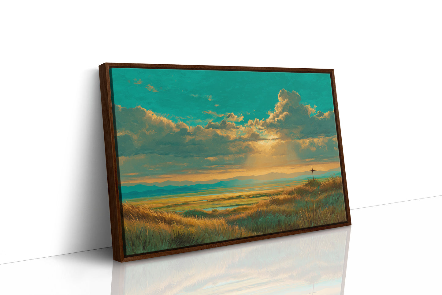 Emerald Skies Over Sacred Plains