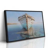 Weathered Vessel Rests In Stillness