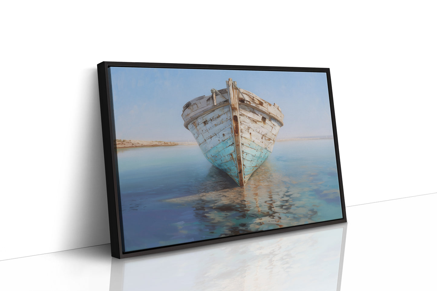 Weathered Vessel Rests In Stillness