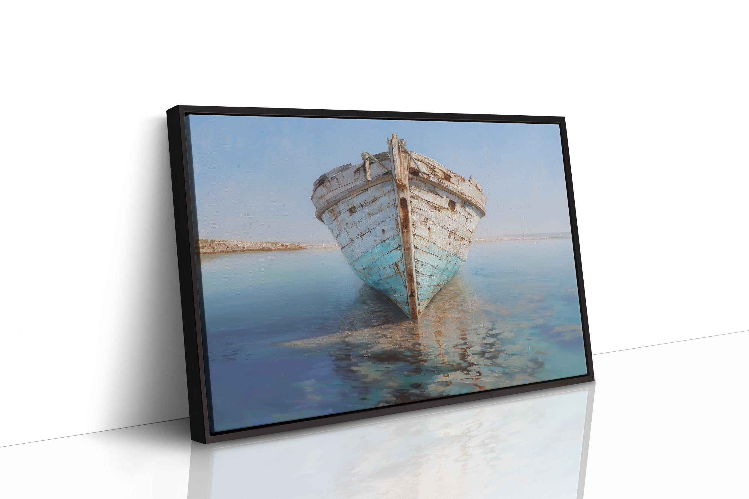 Weathered Vessel Rests In Stillness