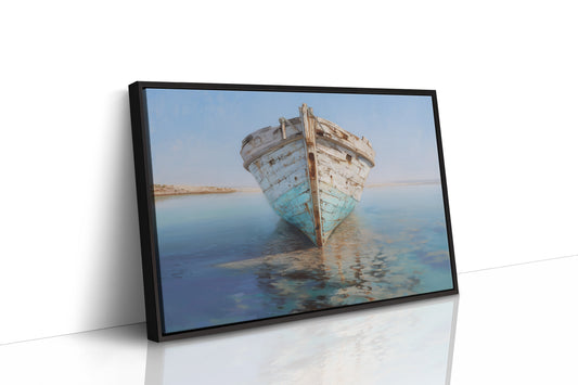 Weathered Vessel Rests In Stillness