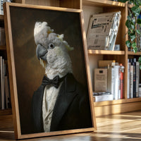 Dapper Cockatoo in Formal Attire
