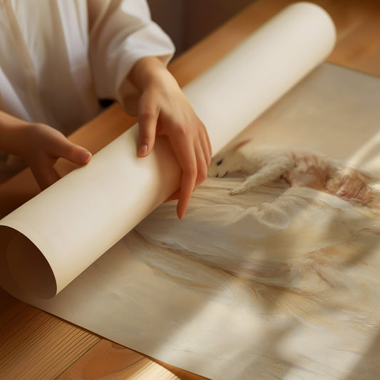 Tender Shepherd Holds Lost Lamb