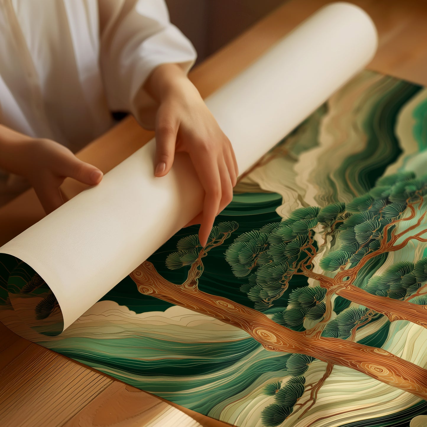 Emerald Winds Shape Ancient Pines