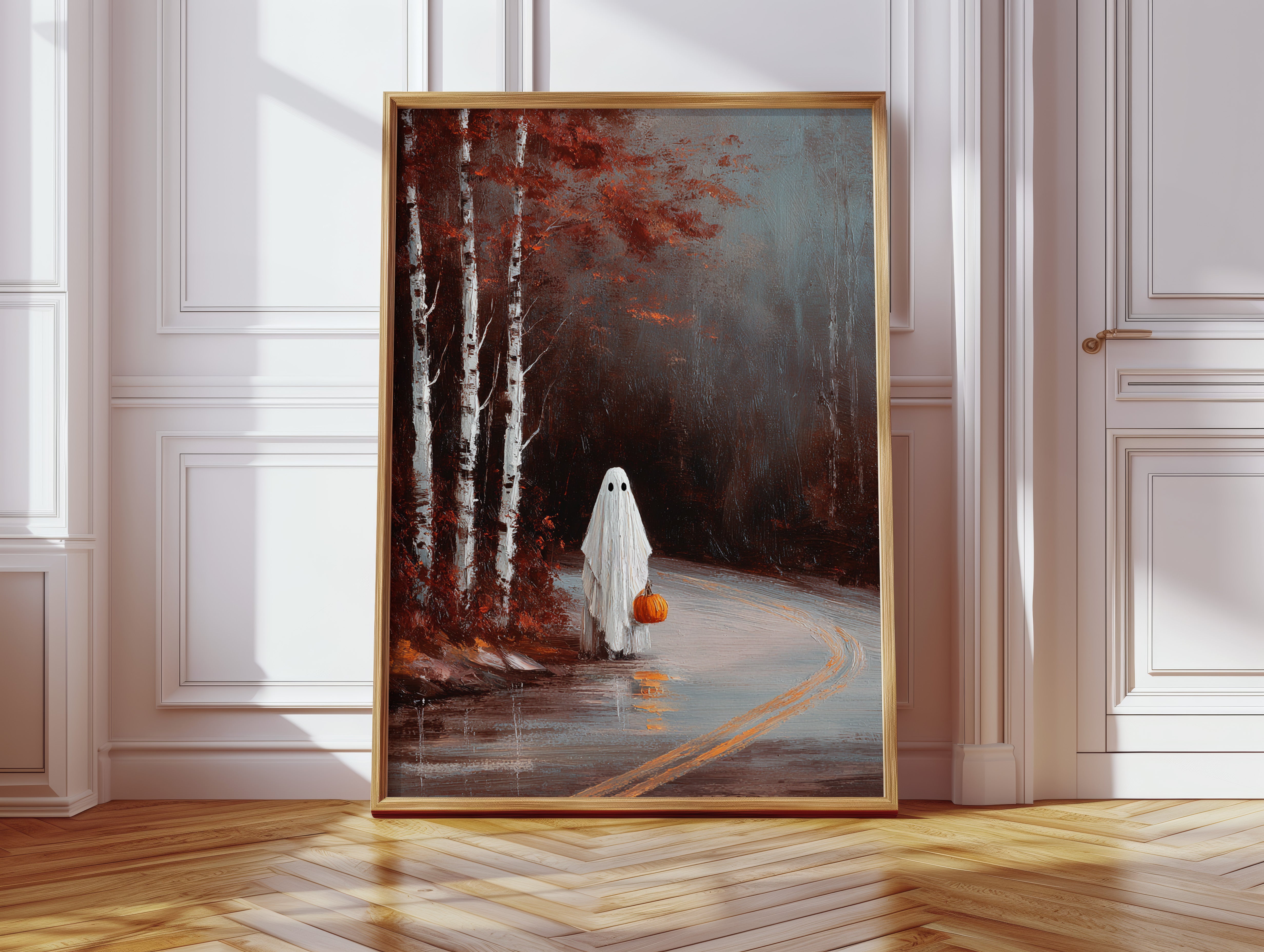 A Lantern in the Autumn Mist