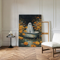 A Ghost Among Golden Petals