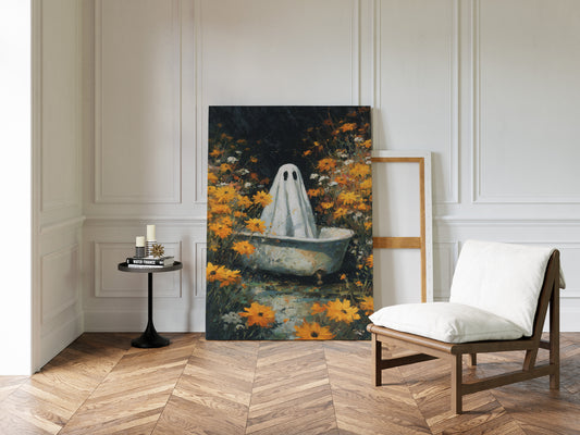 A Ghost Among Golden Petals