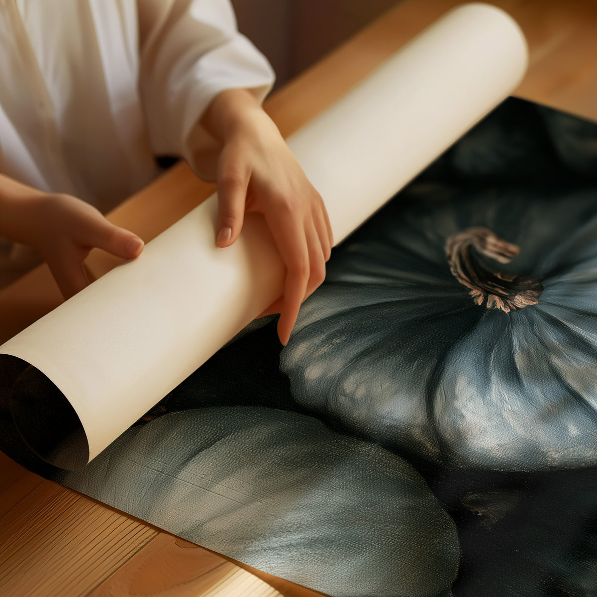 Feeling A Little Blue kin, rolled matte poster print