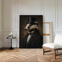 Dapper Badger in Formal Attire