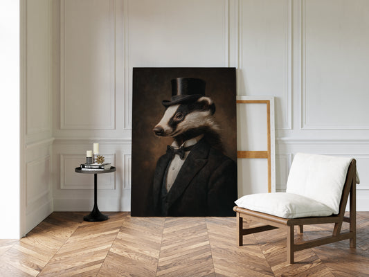Dapper Badger in Formal Attire