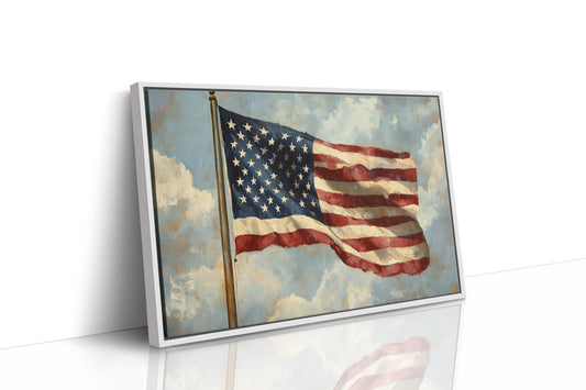Liberty's Colors Dance Above Summer Clouds