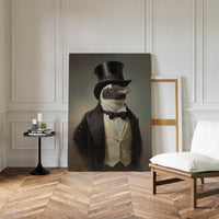 Dapper Penguin in Formal Attire