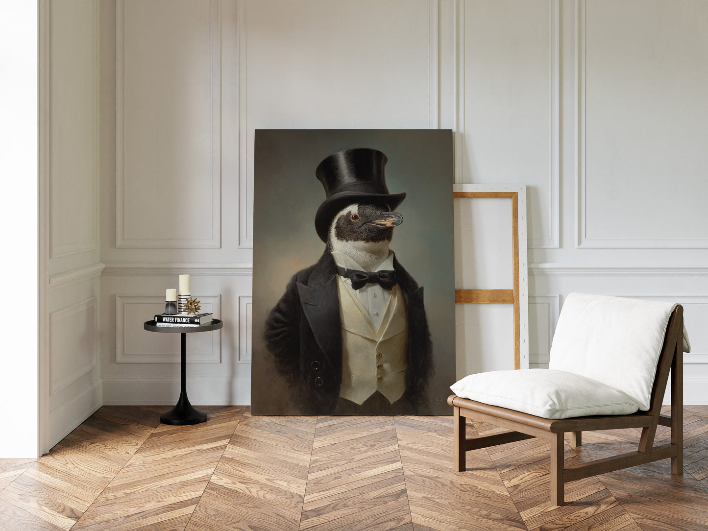 Dapper Penguin in Formal Attire