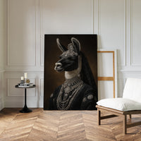 Regal Llama in Opulent Attire