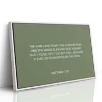 Ancient Words On Sage Canvas