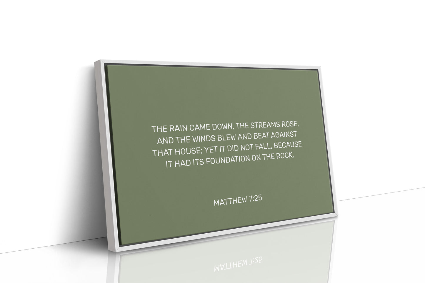 Ancient Words On Sage Canvas