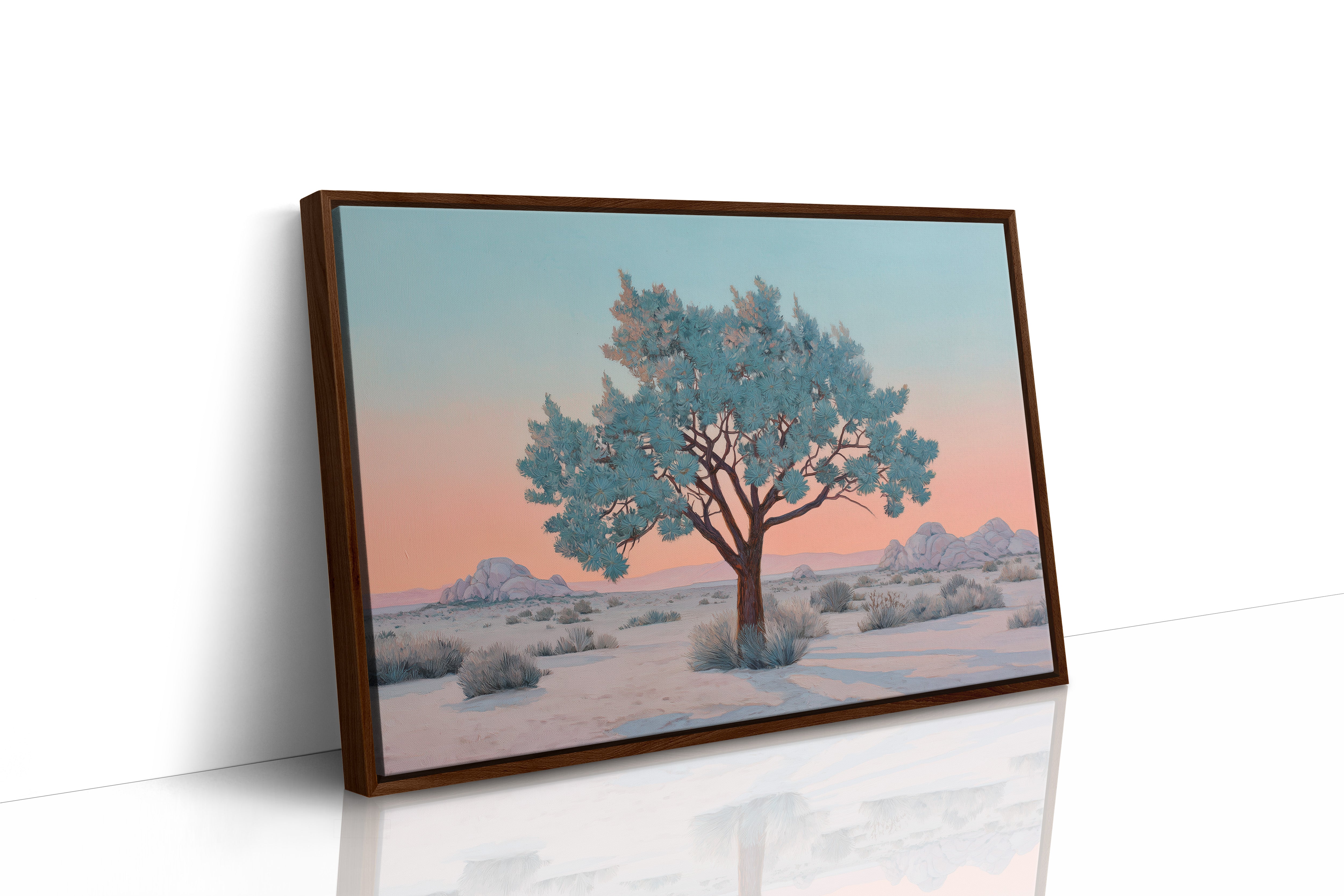 Turquoise Sentinel Guards Desert Dawn