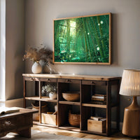 Fireflies Dance Through Bamboo Forest