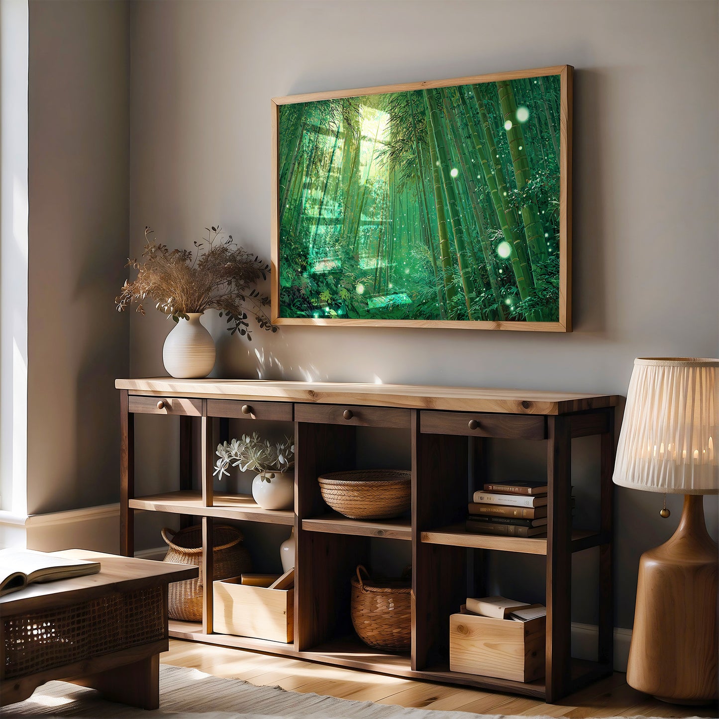 Fireflies Dance Through Bamboo Forest