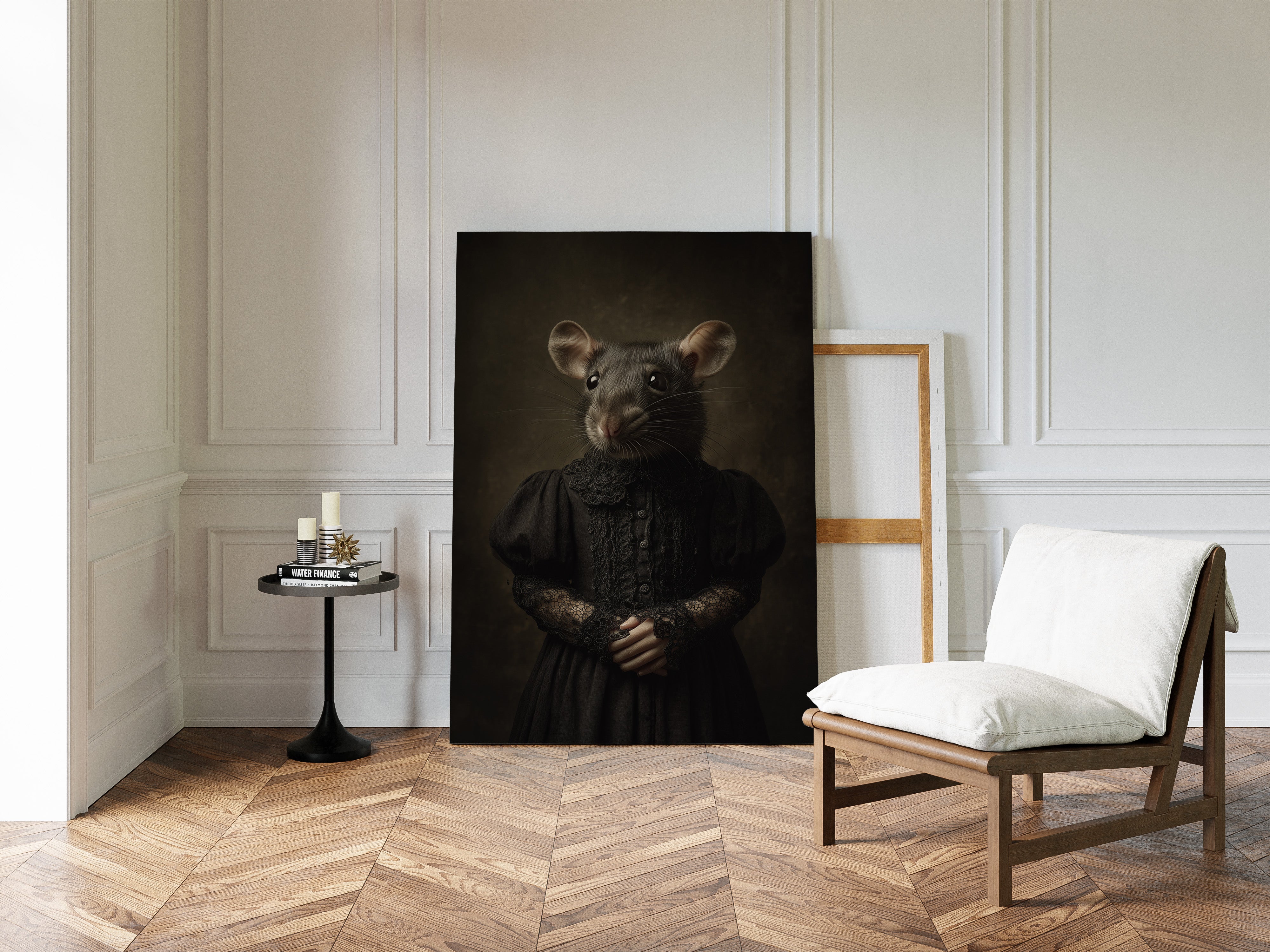 Elegant Rodent in Victorian Attire