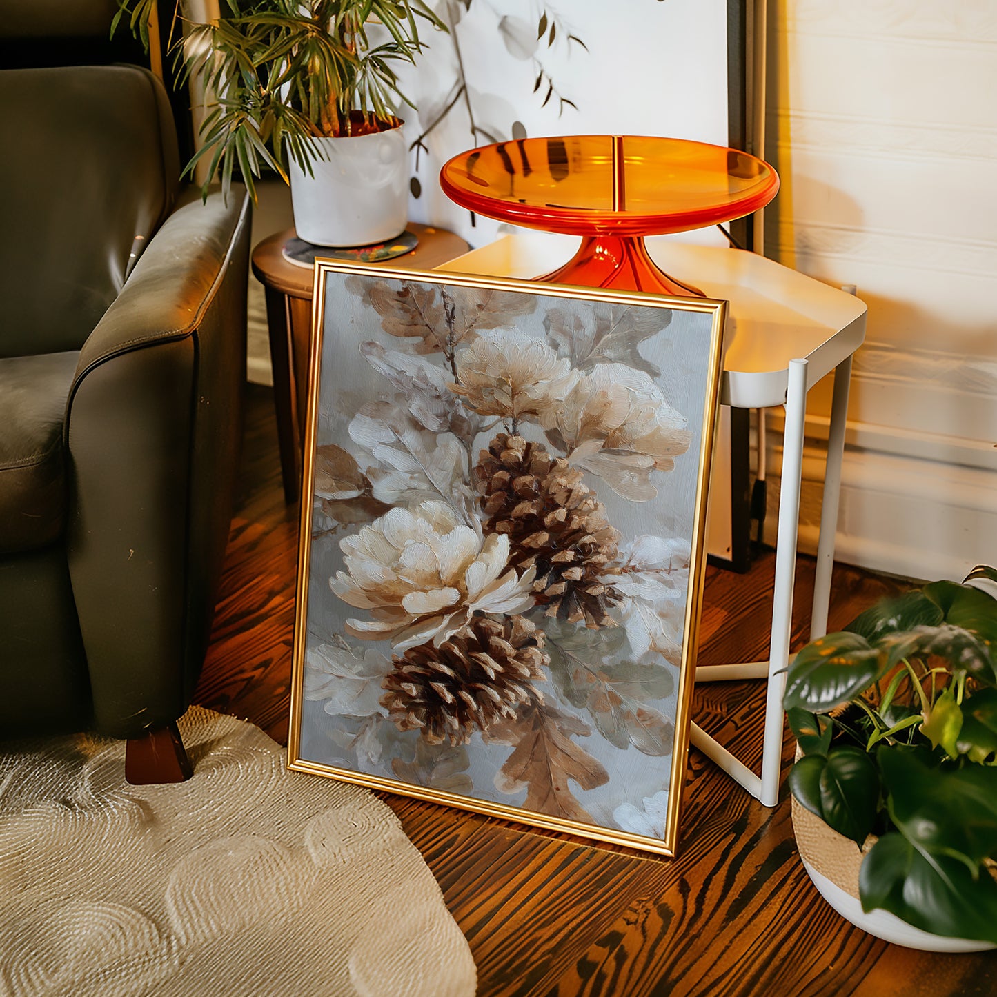 Pine Cones Dance In Winter Light