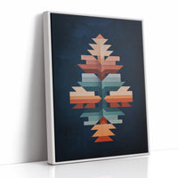 Geometric Totem in Midnight Blue