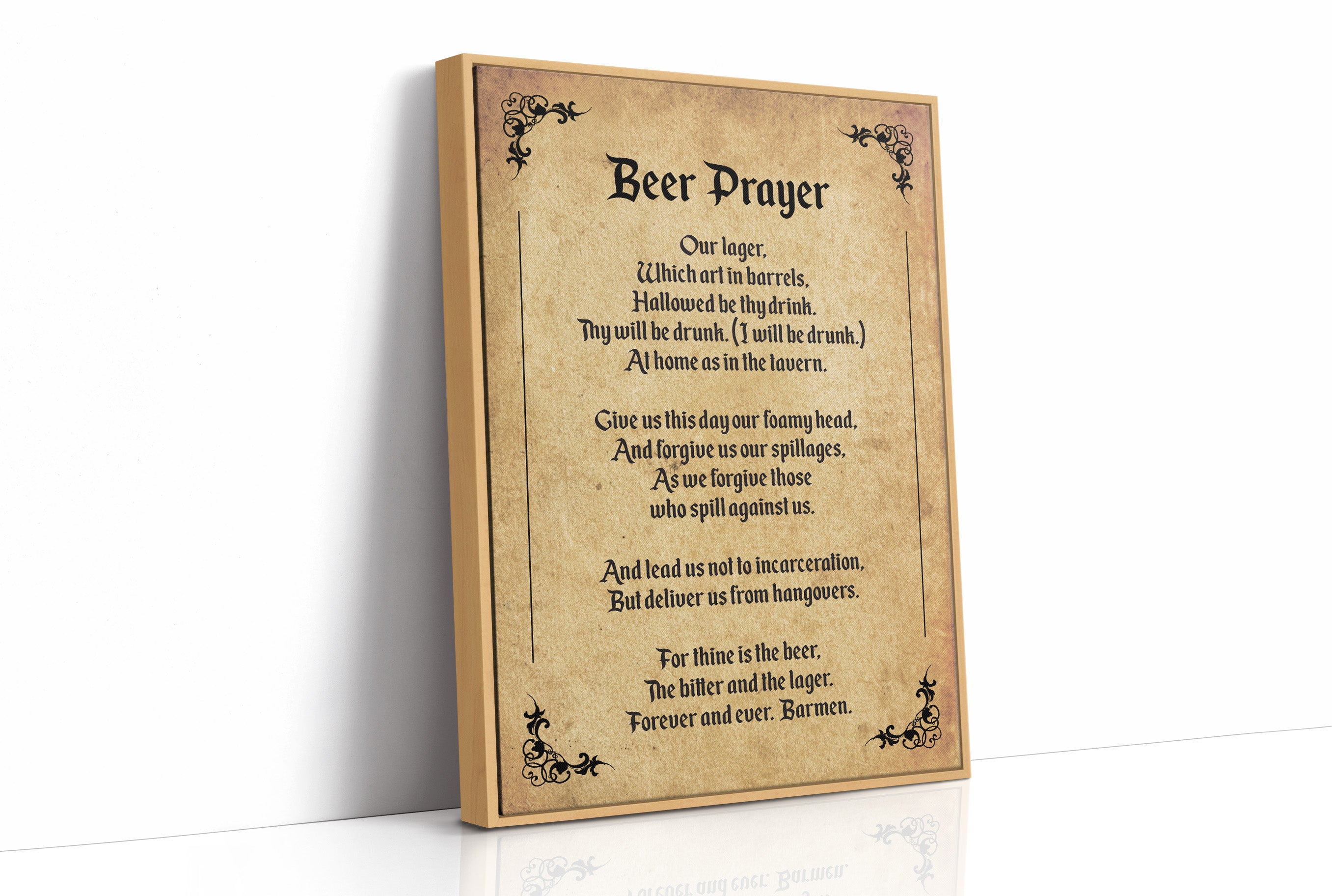 A Tavern Toast in Old Script