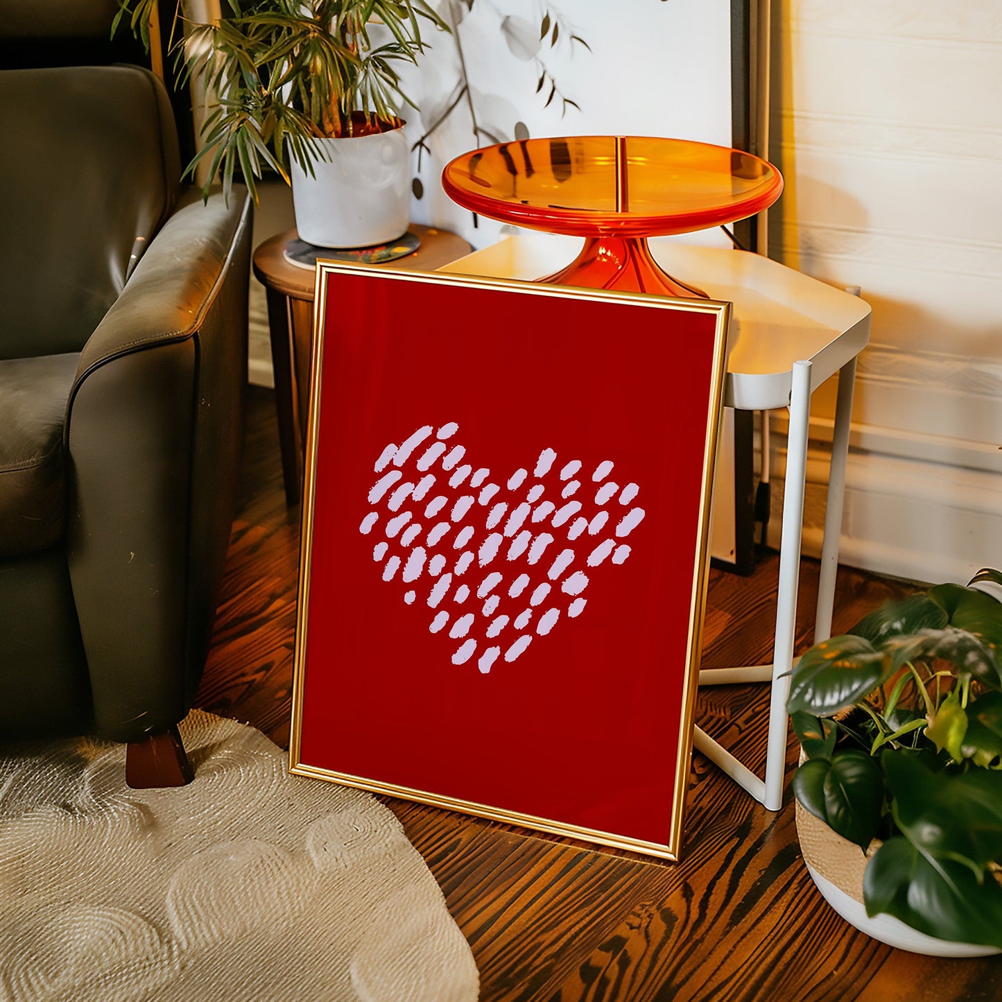 Brushstrokes Dance Into Love's Pattern
