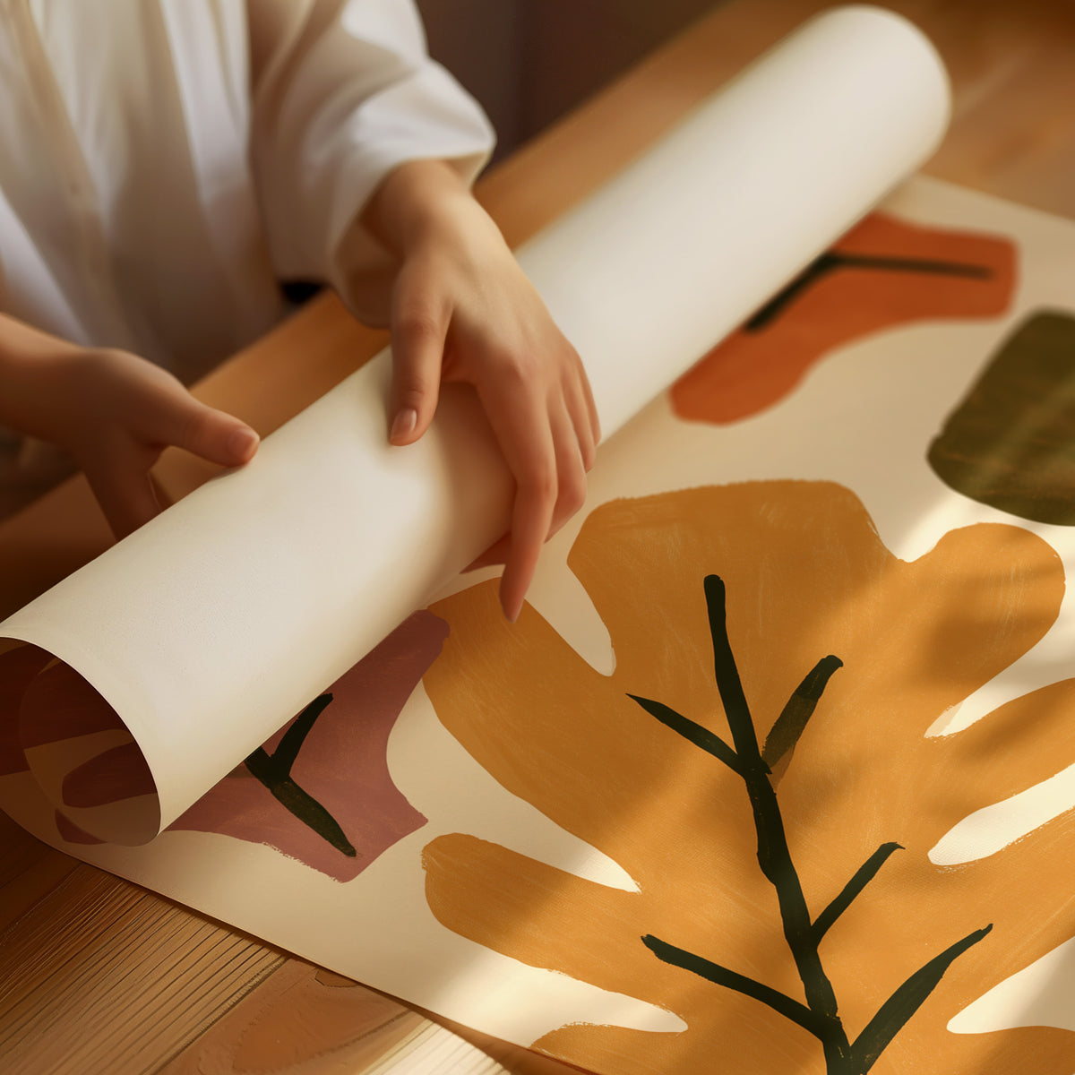 Big Leaf Energy, rolled matte poster print