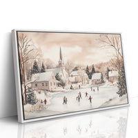 Winter's Dance On Village Ice