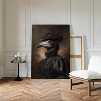 Elegance Beneath Feathered Veils
