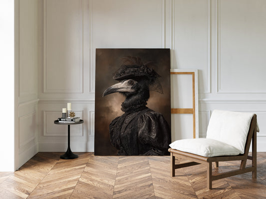 Elegance Beneath Feathered Veils