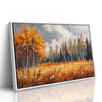 Autumn Meadow Sings Through Birch Lines