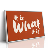 It Is What It Is Quote Art