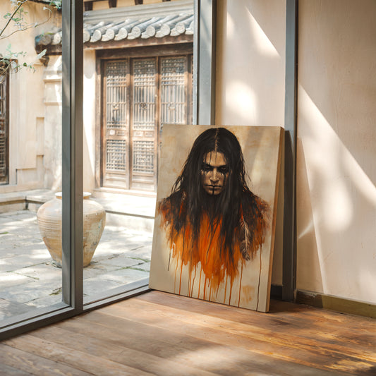 Ember Stare Warrior Portrait