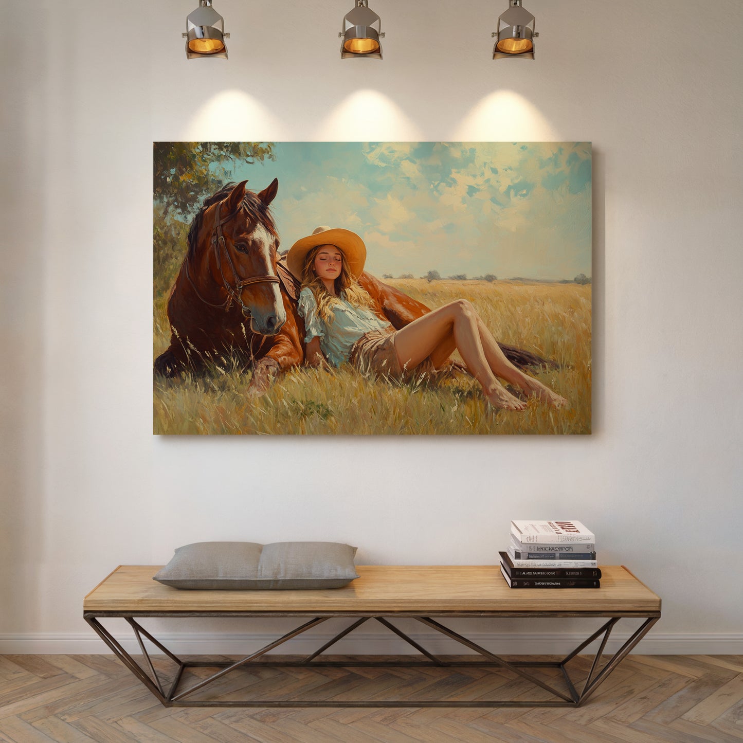 Cowgirl Daydream in Summer Grass