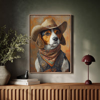 Deputy Beagle in Bandana and Hat