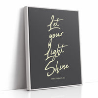 Luminous Words On Charcoal Canvas