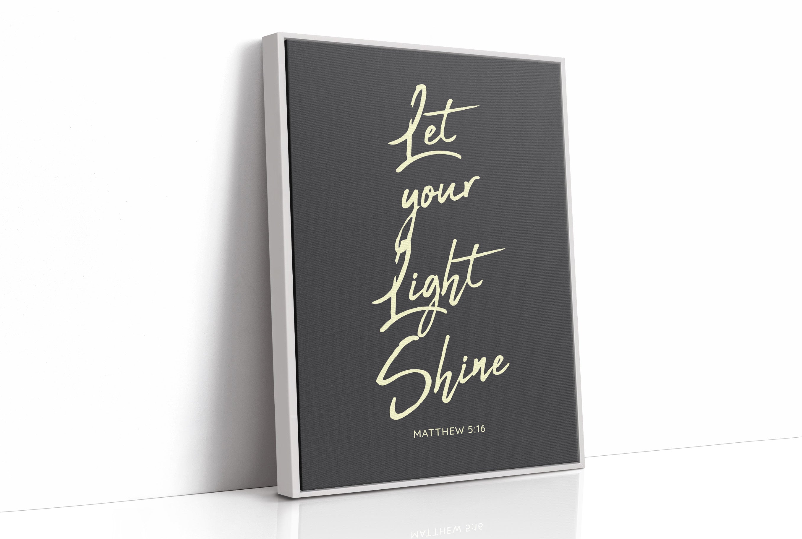 Luminous Words On Charcoal Canvas