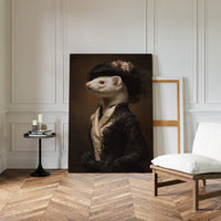 Dapper Ferret in Elegant Attire