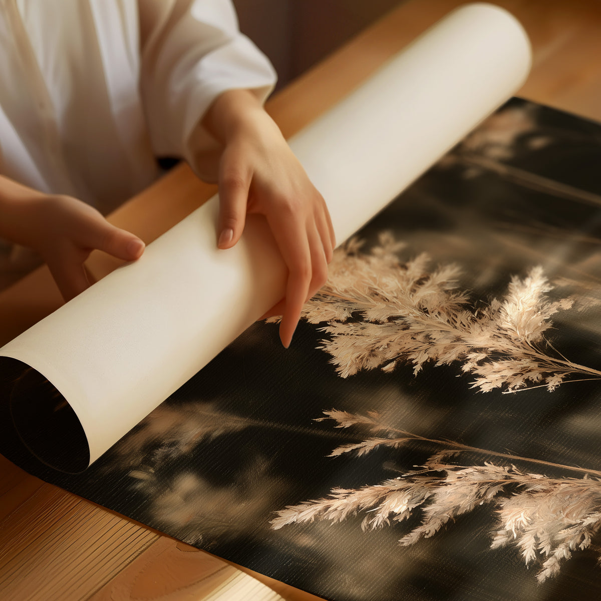 Plume With A View, rolled matte poster print